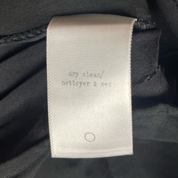 Rag & Bone Store Exclusive Black Silk and Lycra Relaxed Fit Tapered Trousers - Picture 2 of 11